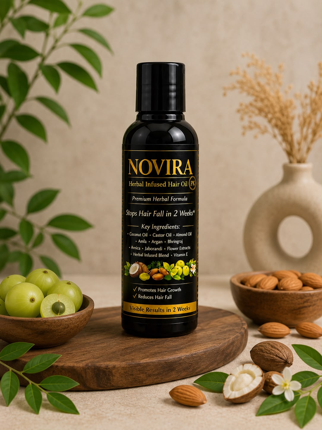 Novira herbal infused hair oil