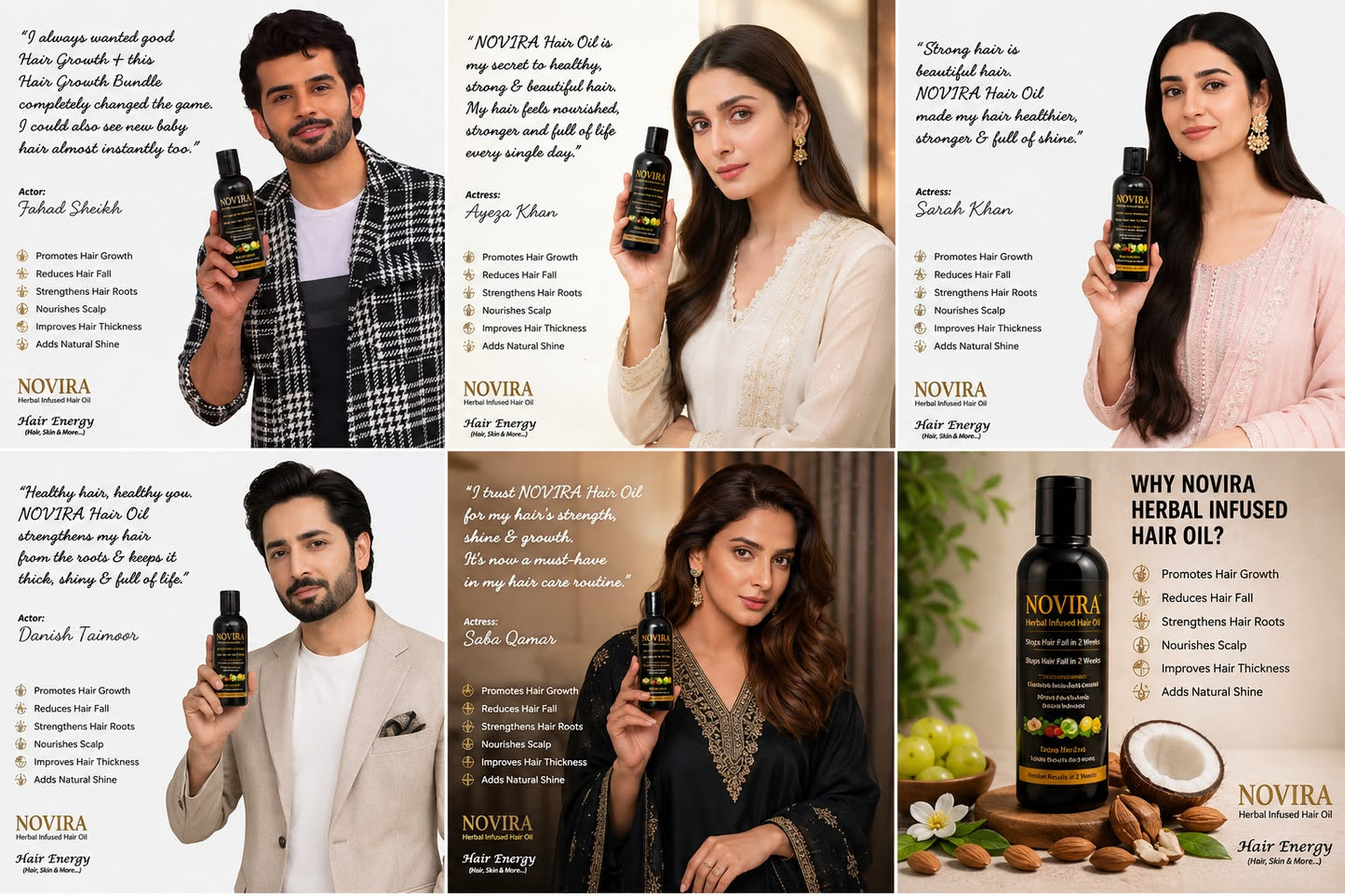 Novira herbal infused hair oil