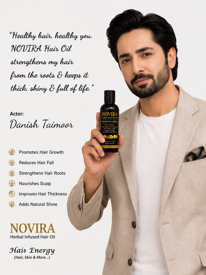 Novira herbal infused hair oil