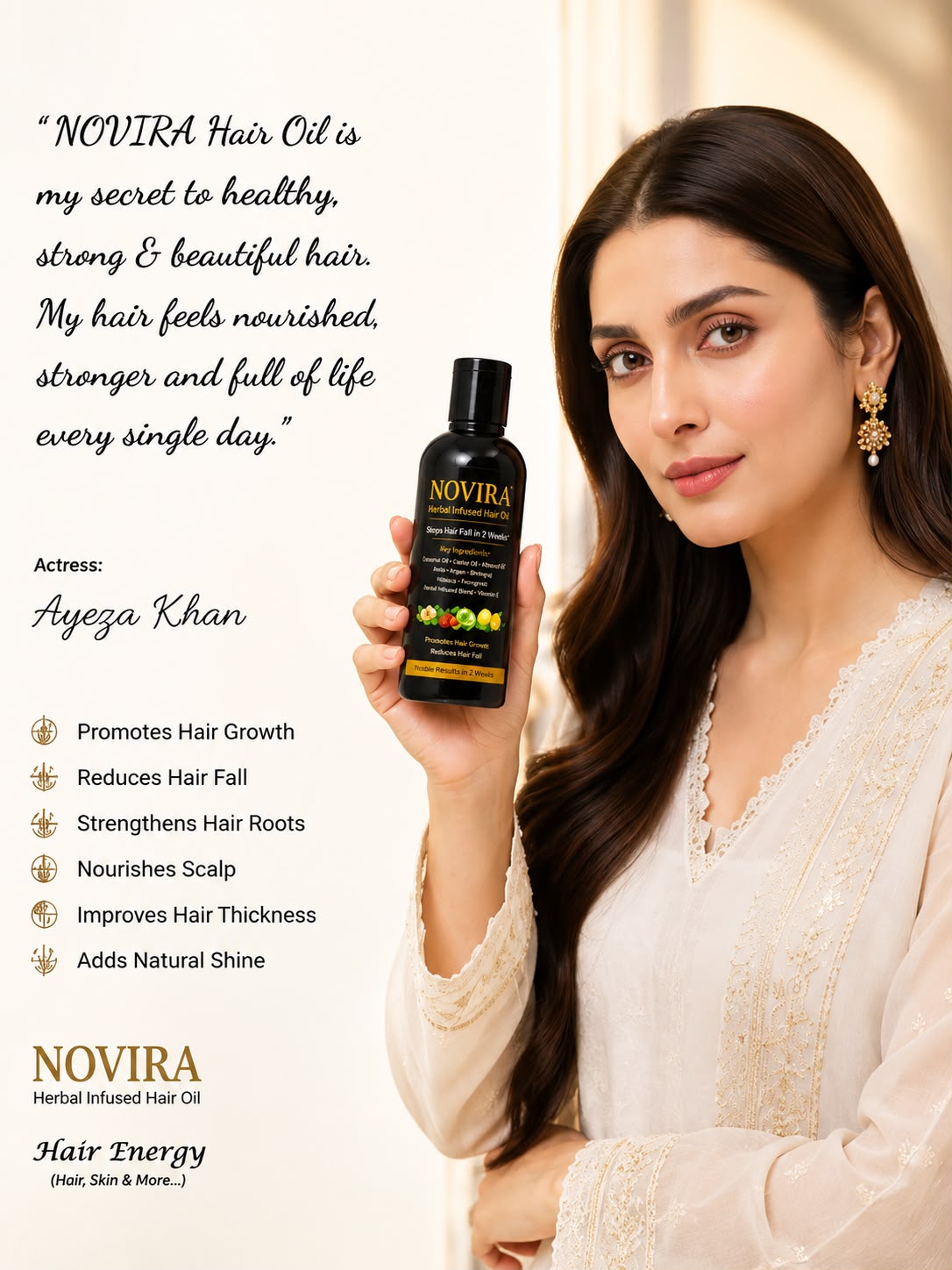 Novira herbal infused hair oil