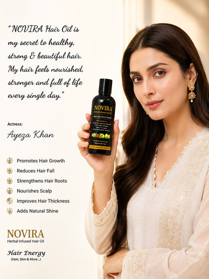 Novira herbal infused hair oil